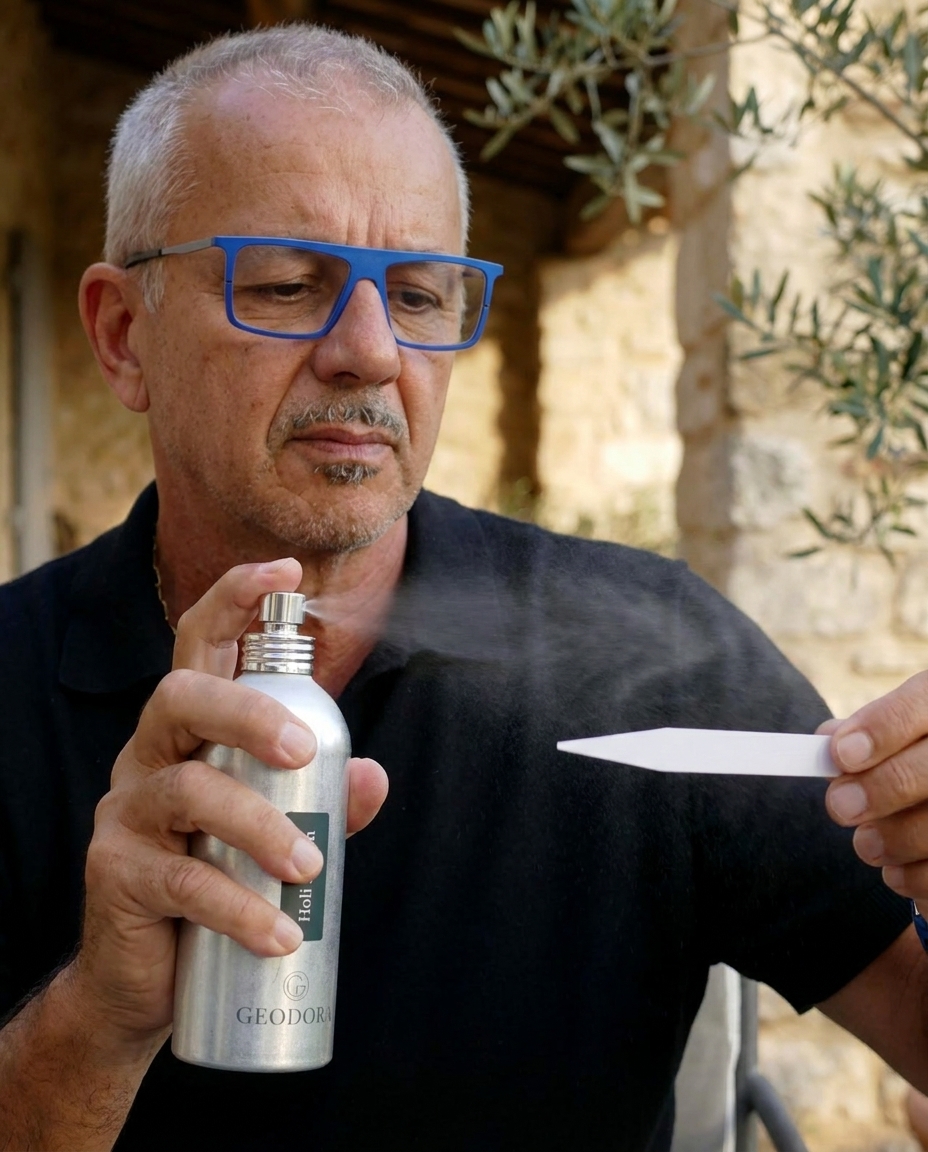 Vaporisation sur mouillette